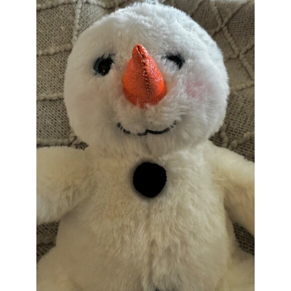 The Bear Factory Snowman Plush White Stuffed Soft Cuddly Vintage 2001 - Picture 3 of 7